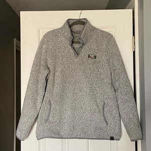 Grey LL Bean Sweater Fleece